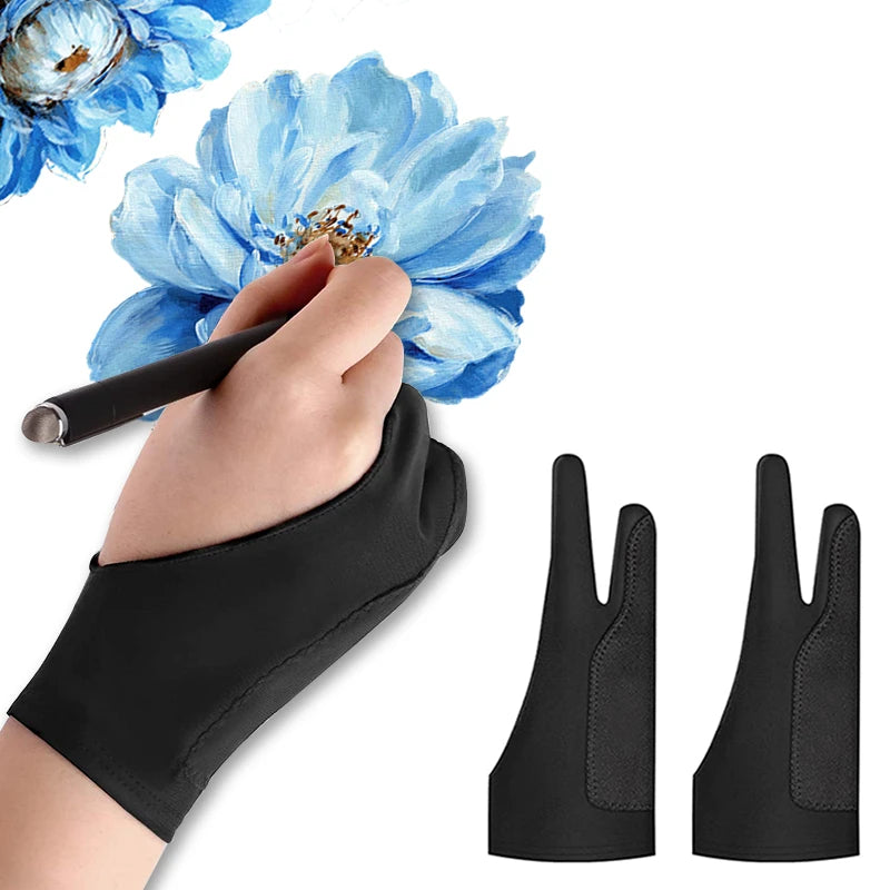 Artist glove for reducing hand fatigue on iPad