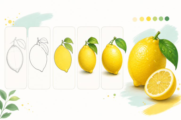 How to Draw a Lemon in Procreate