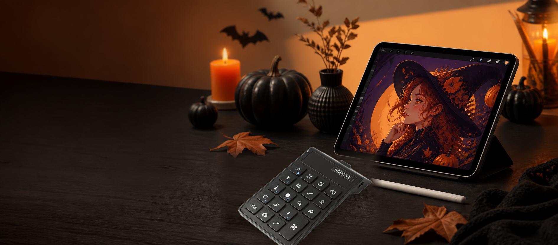 AOIKTYE Keypad for Procreate Halloween creator deal